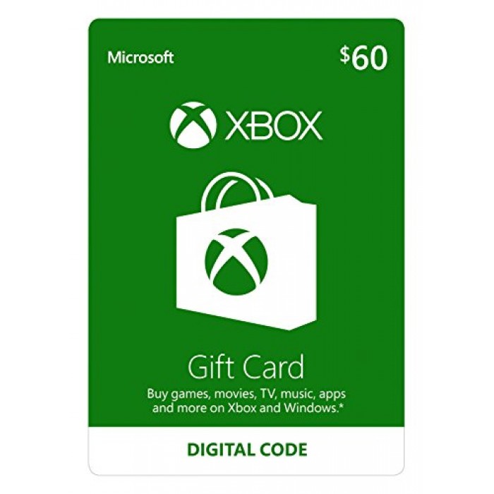 $60 Xbox Gift Card Digital Code